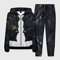 Костюм мужской Адам Дженсен в отражении deus ex, цвет: 3D-черный