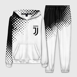 Костюм мужской Juventus sport black geometry, цвет: 3D-белый