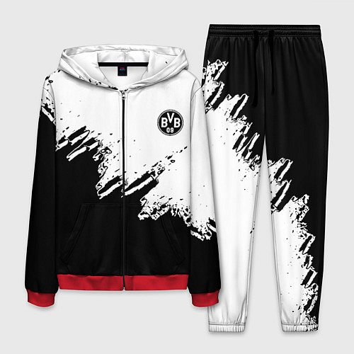 Мужской костюм Borussia sport краски / 3D-Красный – фото 1