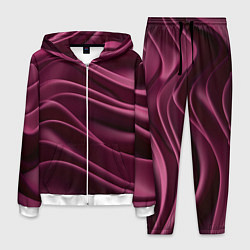 Костюм мужской Шелк бургунди, цвет: 3D-белый