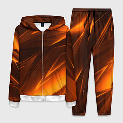 Костюм мужской Geometry stripes orange, цвет: 3D-белый