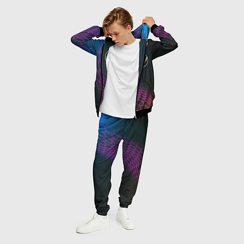 Мужской костюм Porto футбольная сетка / 3D-Черный – фото 3