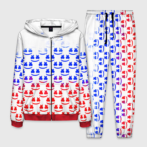 Мужской костюм Marshmello russia color / 3D-Красный – фото 1