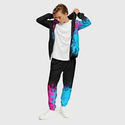 Костюм мужской Club Brugge - neon gradient по-вертикали, цвет: 3D-черный — фото 2