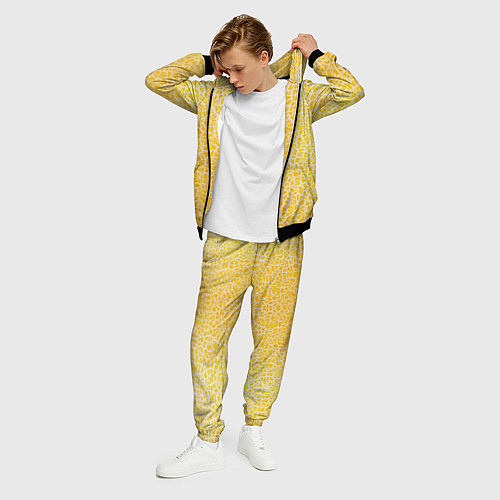 Мужской костюм Дыня текстура / 3D-Черный – фото 3