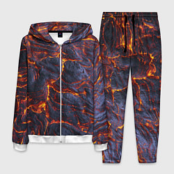 Костюм мужской Вулканическая лава, цвет: 3D-белый