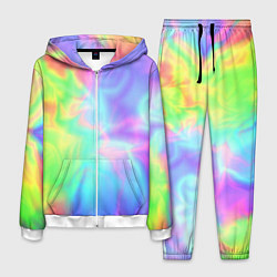 Костюм мужской Яркий тай-дай абстракция, цвет: 3D-белый