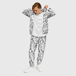 Костюм мужской Абстрактный нейрографический узор, цвет: 3D-белый — фото 2