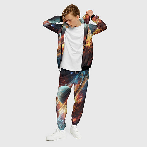 Мужской костюм Большая планета / 3D-Черный – фото 3