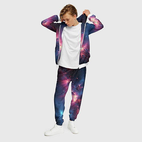 Мужской костюм Взрыв в космосе / 3D-Белый – фото 3