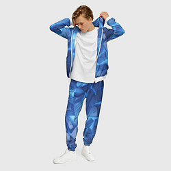 Костюм мужской Синие ледяные плиты с разломом, цвет: 3D-белый — фото 2