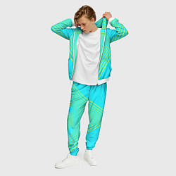 Костюм мужской Треугольники уходящие в даль, цвет: 3D-белый — фото 2