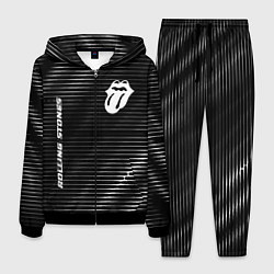 Костюм мужской Rolling Stones metal rock lines, цвет: 3D-черный