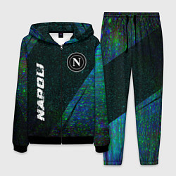 Костюм мужской Napoli glitch blue, цвет: 3D-черный