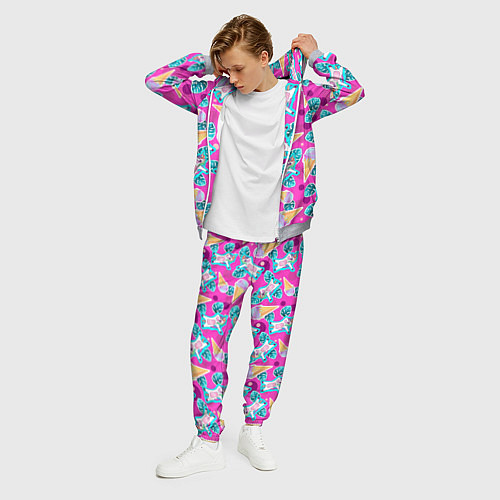 Мужской костюм Единорог с мороженым - dab dance / 3D-Меланж – фото 3