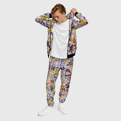 Мужской костюм Right now NewJeans and Takashi Murakami / 3D-Черный – фото 3