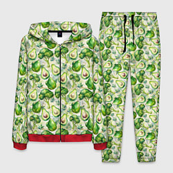 Костюм мужской Авокадо и брокколи, цвет: 3D-красный