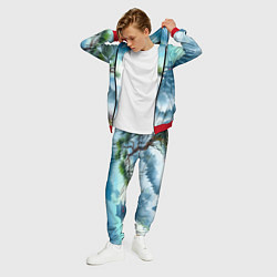 Костюм мужской Японский пейзаж - акварель живопись, цвет: 3D-красный — фото 2