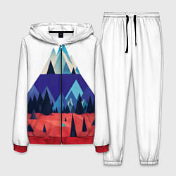 Костюм мужской Русские горы, цвет: 3D-красный