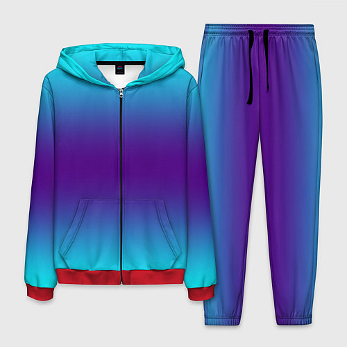 Мужской костюм Градиент из неона / 3D-Красный – фото 1