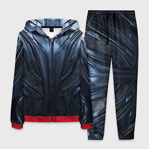 Мужской костюм Металлический карбон / 3D-Красный – фото 1