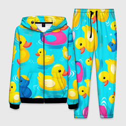 Костюм мужской Плавающие уточки, цвет: 3D-черный