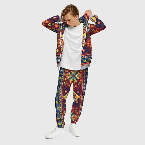 Мужской костюм Стиль советского ковра узоры и орнамент / 3D-Меланж – фото 3