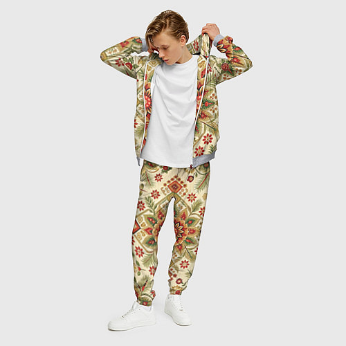 Мужской костюм Стиль советского ковра узоры и орнамент / 3D-Меланж – фото 3