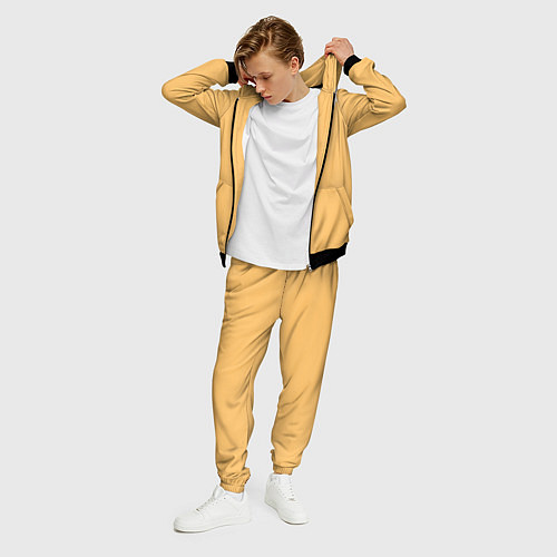 Мужской костюм Эмоция радости - желтый / 3D-Черный – фото 3