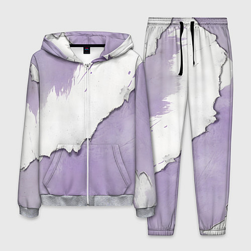 Мужской костюм Штукатурка и лавандовая краска / 3D-Меланж – фото 1