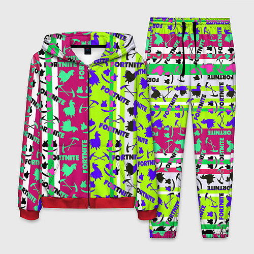 Мужской костюм Fortnite epic pattern / 3D-Красный – фото 1