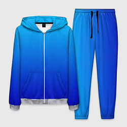Костюм мужской Голубой градиент, цвет: 3D-меланж