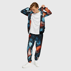 Костюм мужской Синие и янтарные камни, цвет: 3D-черный — фото 2