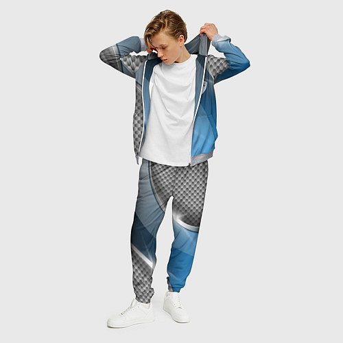 Мужской костюм Tesla carbon steel / 3D-Меланж – фото 3