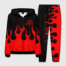 Костюм мужской Linkin park logo fire, цвет: 3D-черный