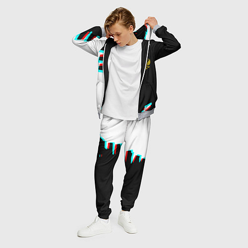 Мужской костюм Герб текстура глитч / 3D-Меланж – фото 3