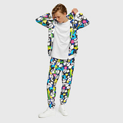 Костюм мужской Панды цветной паттерн, цвет: 3D-белый — фото 2