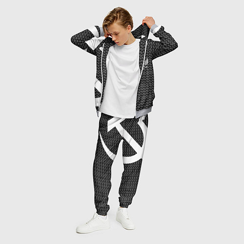 Мужской костюм Герб РФ паттерн стиль ссср / 3D-Меланж – фото 3