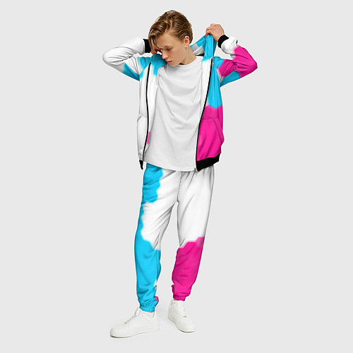 Мужской костюм Stumble Guys neon gradient style по-вертикали / 3D-Черный – фото 3