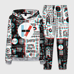 Костюм мужской Twenty one pilots glitch pattern, цвет: 3D-меланж