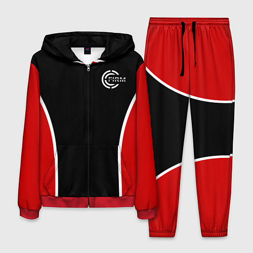 Мужской костюм Черно-красный FIRM / 3D-Красный – фото 1
