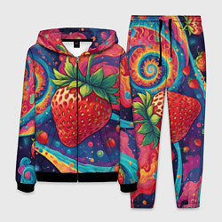 Костюм мужской Психоделика клубничка, цвет: 3D-черный