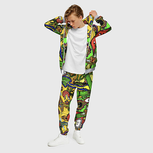 Мужской костюм Mario краски текстура / 3D-Меланж – фото 3