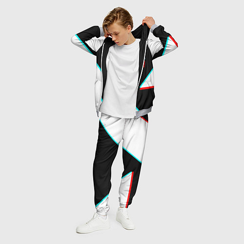 Мужской костюм Among us geometry steel glitch / 3D-Меланж – фото 3