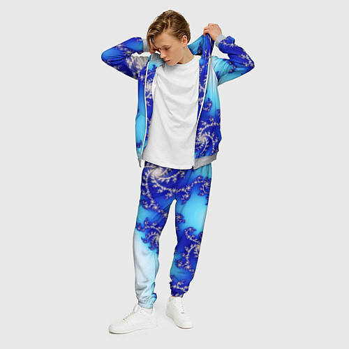 Мужской костюм Психоделика холодный узоры / 3D-Меланж – фото 3