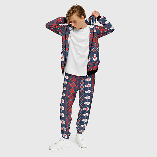 Мужской костюм Christmas Background / 3D-Черный – фото 3