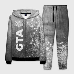 Костюм мужской GTA - grey gradient по-вертикали, цвет: 3D-черный