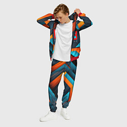 Костюм мужской Dota 2 абстракция из линий, цвет: 3D-красный — фото 2