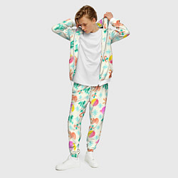 Костюм мужской Зимний новогодний узор, цвет: 3D-белый — фото 2