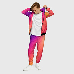 Костюм мужской Градиент в косую полоску, цвет: 3D-черный — фото 2